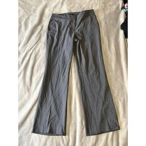 Ann Taylor Factory Gray Curvy Straight Leg Dress Pants Size 10 Mens Office Wear